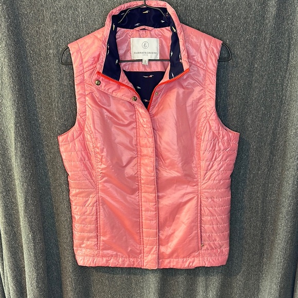 Fairway & Greene Jackets & Blazers - Fairway & Greene Pink Women's Golf Athleisure Vest